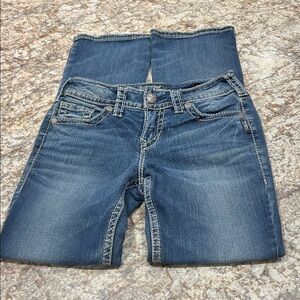 Silver Suki Mid Sim Boot Medium Wash